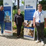 El Museo del Ambar presenta al publico la exposicion itinerante 80 Anos. Una Historia. Primer Picazo Monumento en Puerto Plata 1